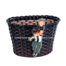 Good Quality Carton Design Plastic Kids Bicycle Basket (HBK-143)